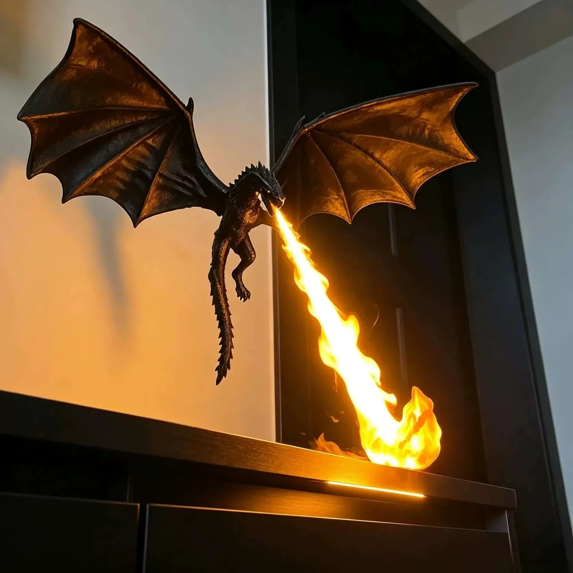Velmora 3D Fire-Breathing Dragon LED Display